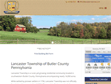 Tablet Screenshot of lancaster-township.com